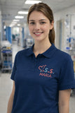 POLO MANICA CORTA RICAMATA O.S.S. PERSONALIZZATA  100 % COTONE