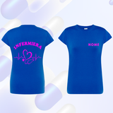 T SHIRT Manica corta INFERMIERA maglia  DONNA - Vari Colori