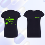T SHIRT Manica corta INFERMIERA maglia  DONNA - Vari Colori