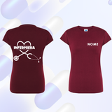 T SHIRT Manica corta INFERMIERA maglia  DONNA - Vari Colori