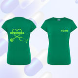 T SHIRT Manica corta INFERMIERA maglia  DONNA - Vari Colori