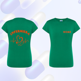 T SHIRT Manica corta INFERMIERA maglia  DONNA - Vari Colori