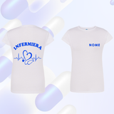 T SHIRT Manica corta INFERMIERA maglia  DONNA - Vari Colori