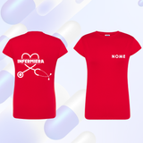 T SHIRT Manica corta INFERMIERA maglia  DONNA - Vari Colori