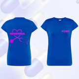 T SHIRT Manica corta INFERMIERA maglia  DONNA - Vari Colori