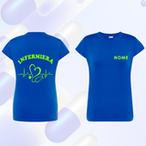 T SHIRT Manica corta INFERMIERA maglia  DONNA - Vari Colori