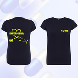 T SHIRT Manica corta INFERMIERA maglia  DONNA - Vari Colori