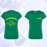 T SHIRT Manica corta INFERMIERA maglia  DONNA - Vari Colori