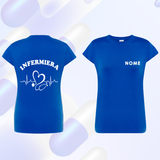T SHIRT Manica corta INFERMIERA maglia  DONNA - Vari Colori