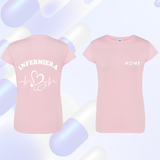 T SHIRT Manica corta INFERMIERA maglia  DONNA - Vari Colori