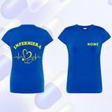 T SHIRT Manica corta INFERMIERA maglia  DONNA - Vari Colori