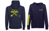 Felpa con Cappuccio INFERMIERA DONNA PLUS Full Zip new