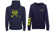 NUOVA FELPA con Cappuccio  O.S.S. PLUS  UOMO / DONNA FULL ZIP - oss new