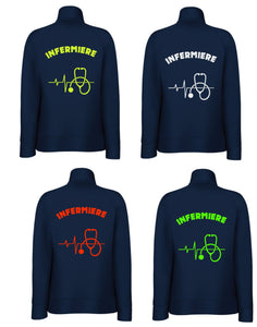 FELPA UOMO  INFERMIERE FULL ZIP