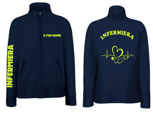 Felpa INFERMIERA DONNA PLUS Full Zip