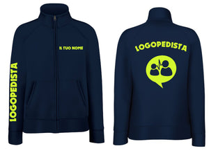 FELPA LOGOPEDISTA PLUS  UOMO / DONNA FULL ZIP - CON O SENZA CAPPUCCIO