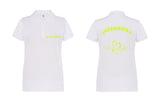POLO MANICA CORTA BIANCA INFERMIERA  PERSONALIZZATA 100 % COTONE