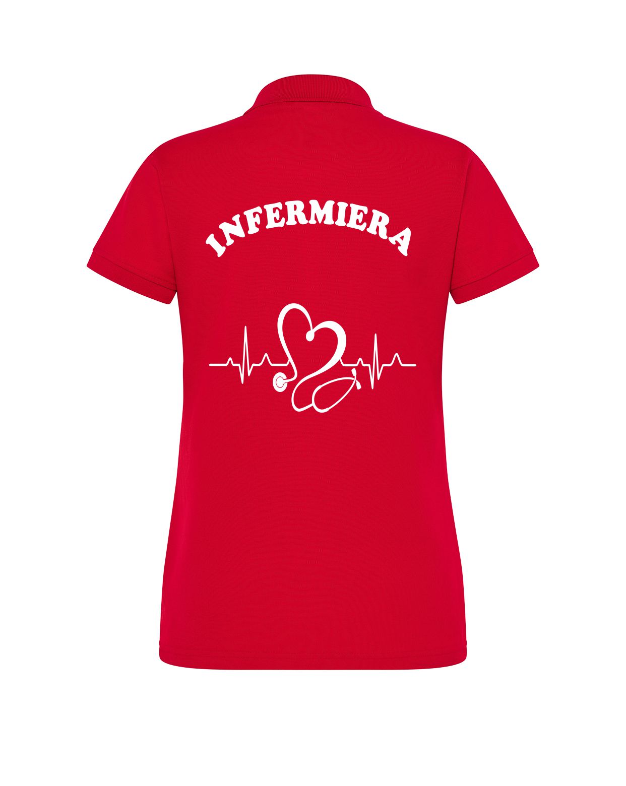 POLO DONNA INFERMIERA COLORATE PERSONALIZZATE 100 COTONE Urban Mood Store