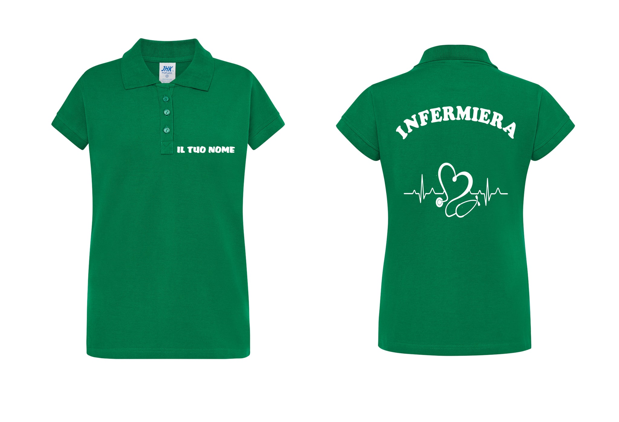 T-Shirt Personalizzata Con Nome - Infermiere Con Cuore Rosso - Uomo, Donna, Bambino - Top Qualità, Vari Colori - 5