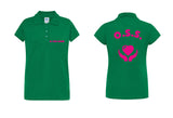 POLO MANICA CORTA VERDE O.S.S. PERSONALIZZATA  100 % COTONE VERDE