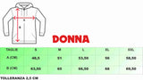 FELPA DONNA  ZIP E CAPPUCCIO ROSSA INFERMIERA -NEW