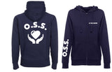 FELPA Con Cappuccio O.S.S. PLUS  UOMO / DONNA FULL ZIP - oss